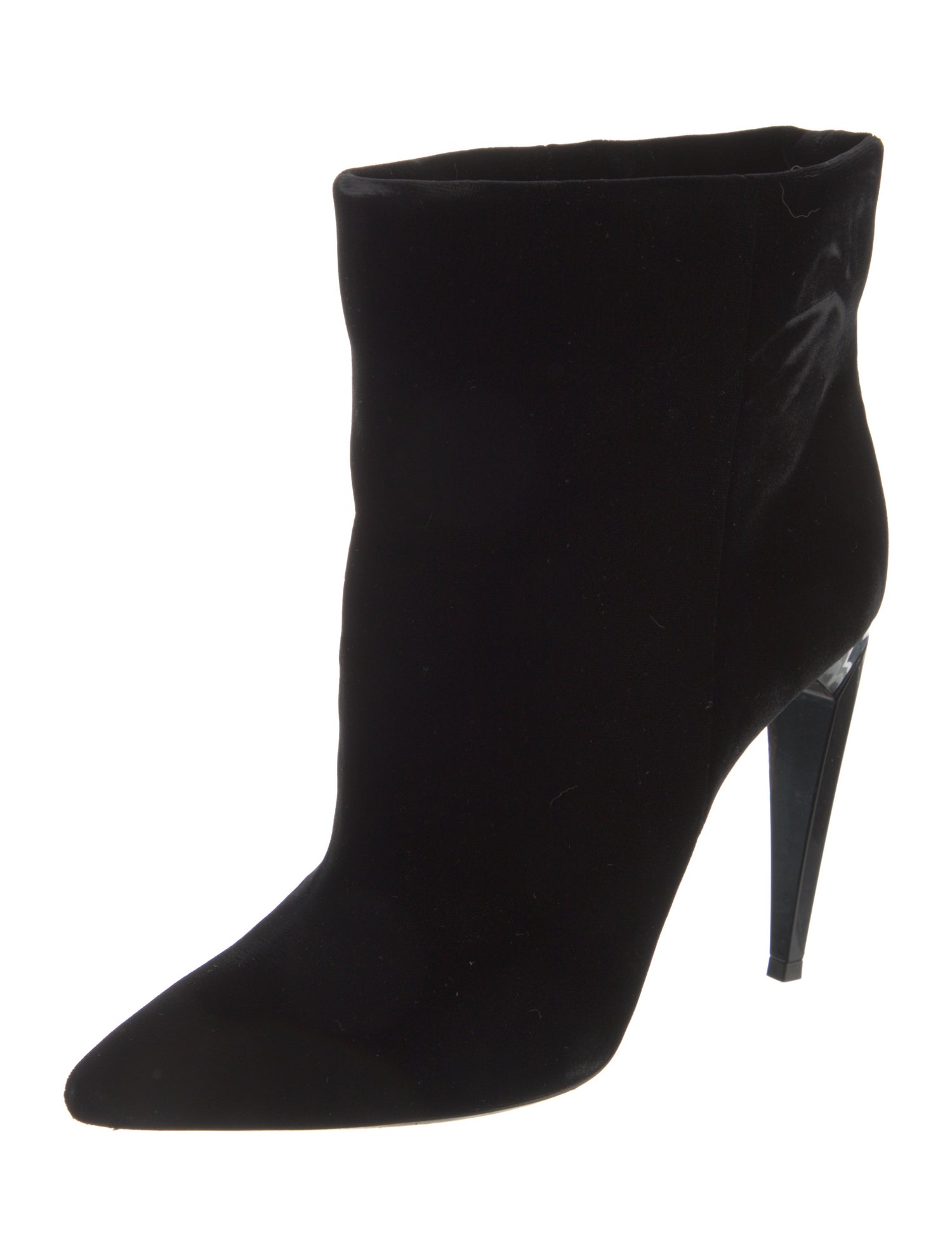 Saint Laurent Velvet Boots