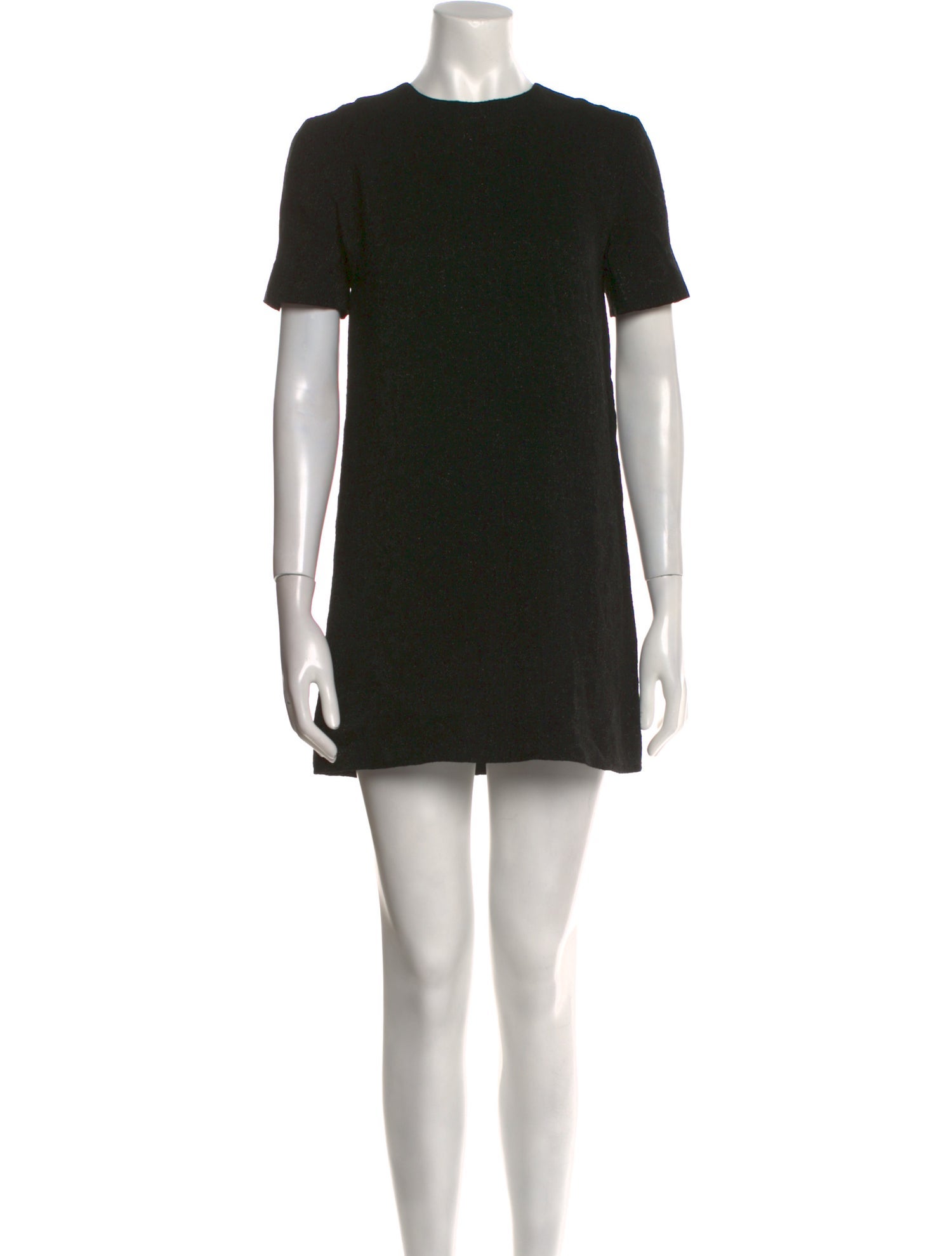 Saint Laurent Crew Neck Mini Dress