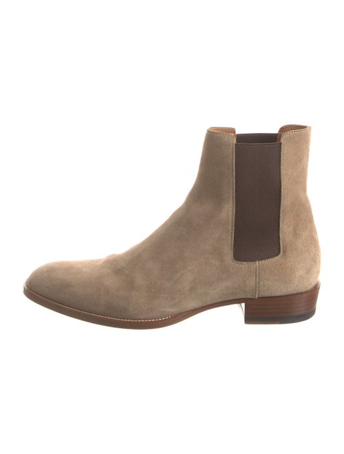 Saint Laurent Suede Chelsea Boots