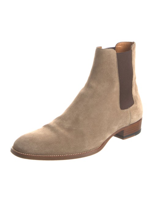 Saint Laurent Suede Chelsea Boots
