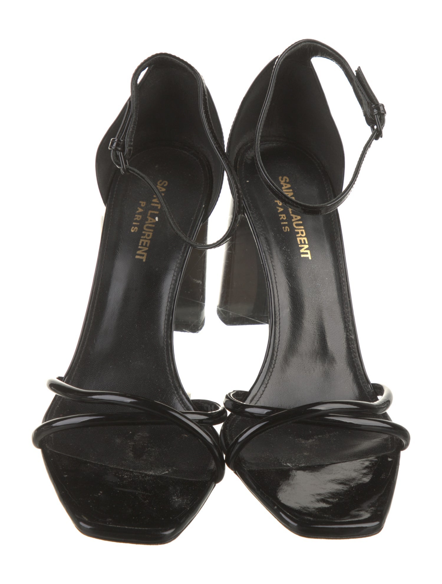 Saint Laurent Patent Leather Sandals