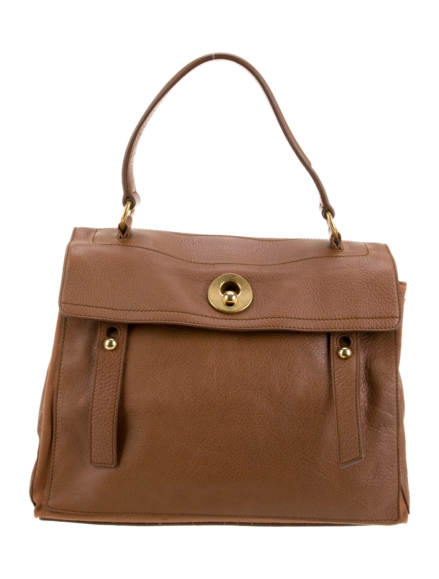 Yves Saint Laurent Leather Top Handle Bag Vintage