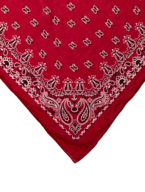 Saint Laurent Paisley Print Bandana