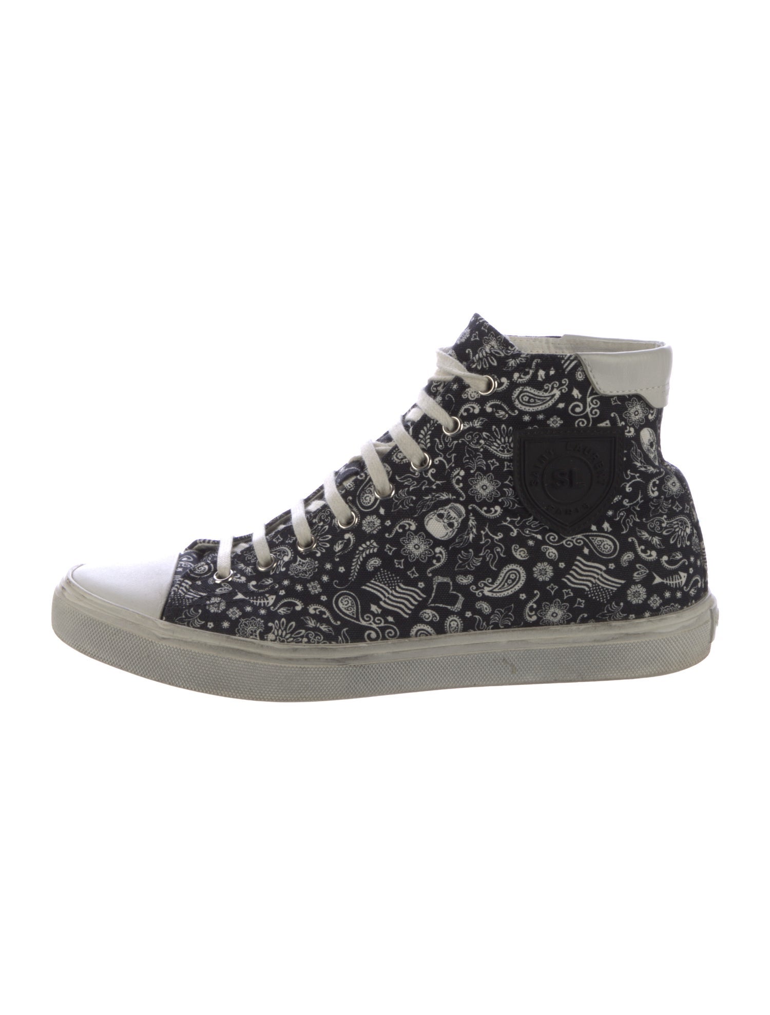 Saint Laurent Canvas Printed Sneakers