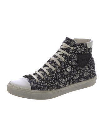 Saint Laurent Canvas Printed Sneakers