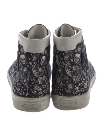 Saint Laurent Canvas Printed Sneakers