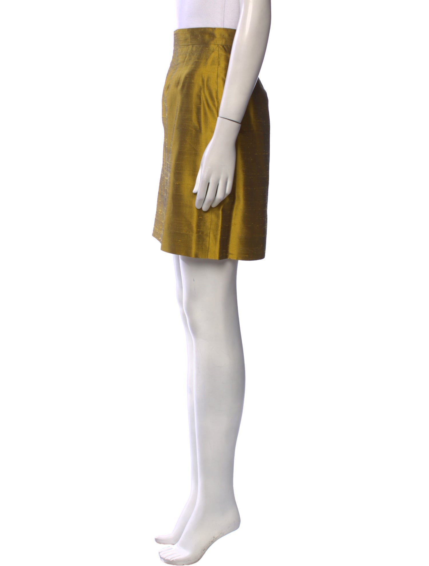 Saint Laurent Silk Mini Skirt