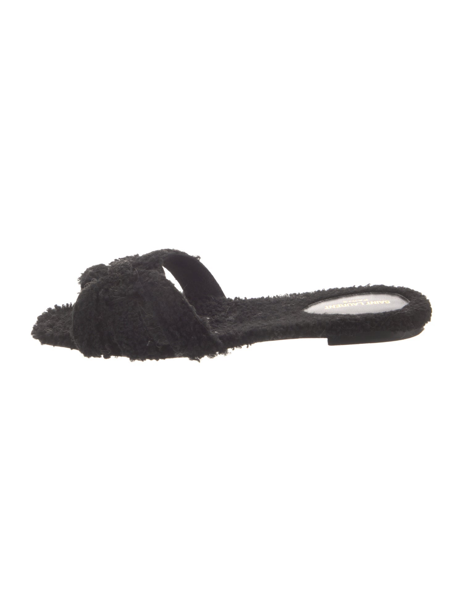 Saint Laurent Shearling Slides