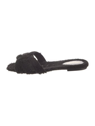 Saint Laurent Shearling Slides