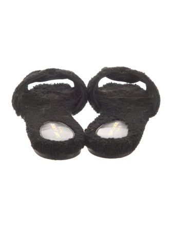 Saint Laurent Shearling Slides