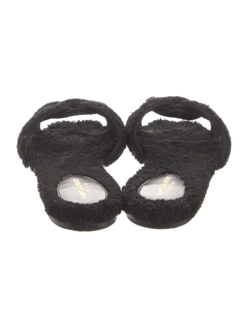 Saint Laurent Shearling Slides