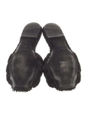 Saint Laurent Shearling Slides