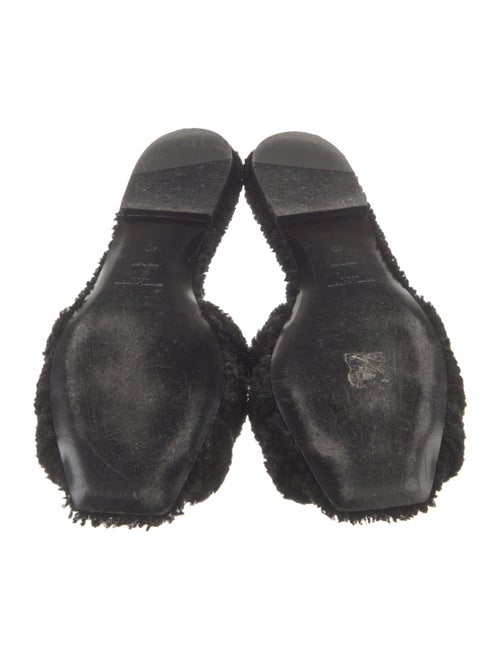 Saint Laurent Shearling Slides