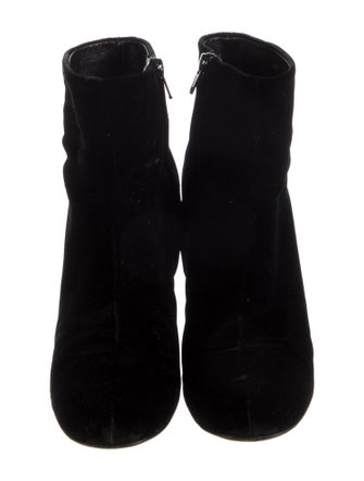 Saint Laurent Velvet Boots