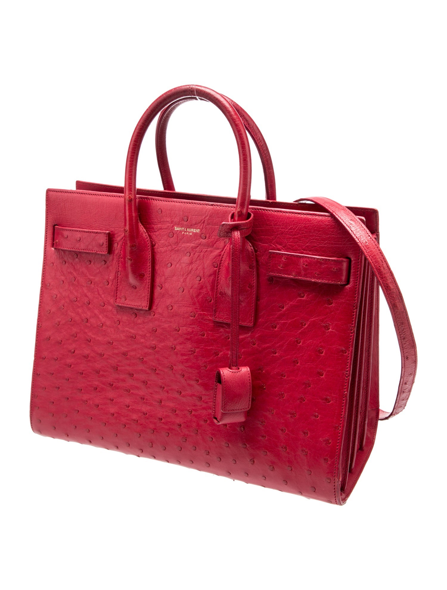 Saint Laurent Ostrich Sac De Jour Small