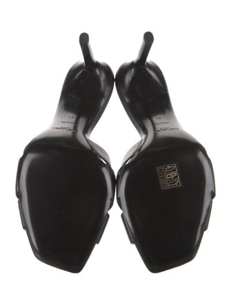 Saint Laurent Leather Slides