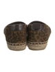 Saint Laurent Suede Animal Print Espadrilles