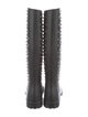 Saint Laurent Rubber Crystal Embellishments Rain Boots