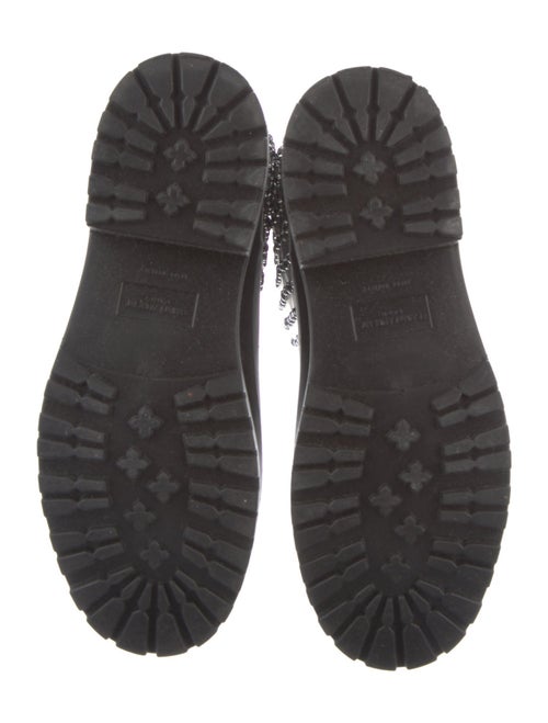 Saint Laurent Rubber Crystal Embellishments Rain Boots