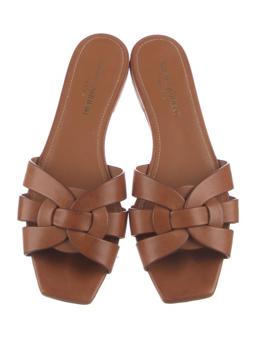 Saint Laurent Leather Slides