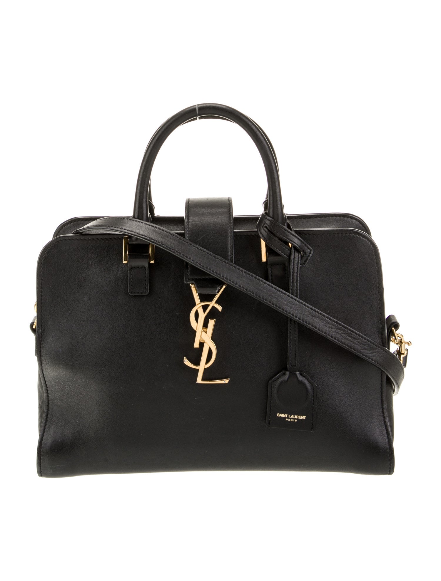 Saint Laurent Calfskin Monogram Cabas w/ Strap Baby