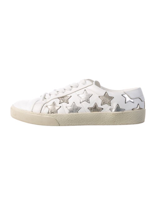 Saint Laurent Leather Printed Sneakers