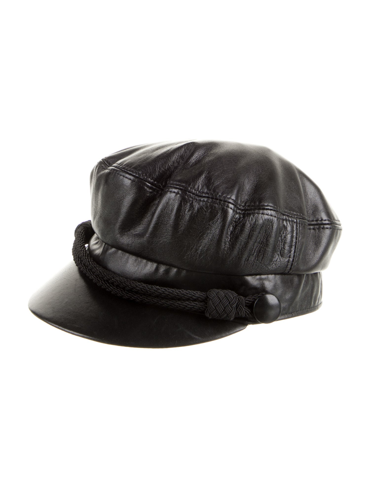 Saint Laurent leather hat
