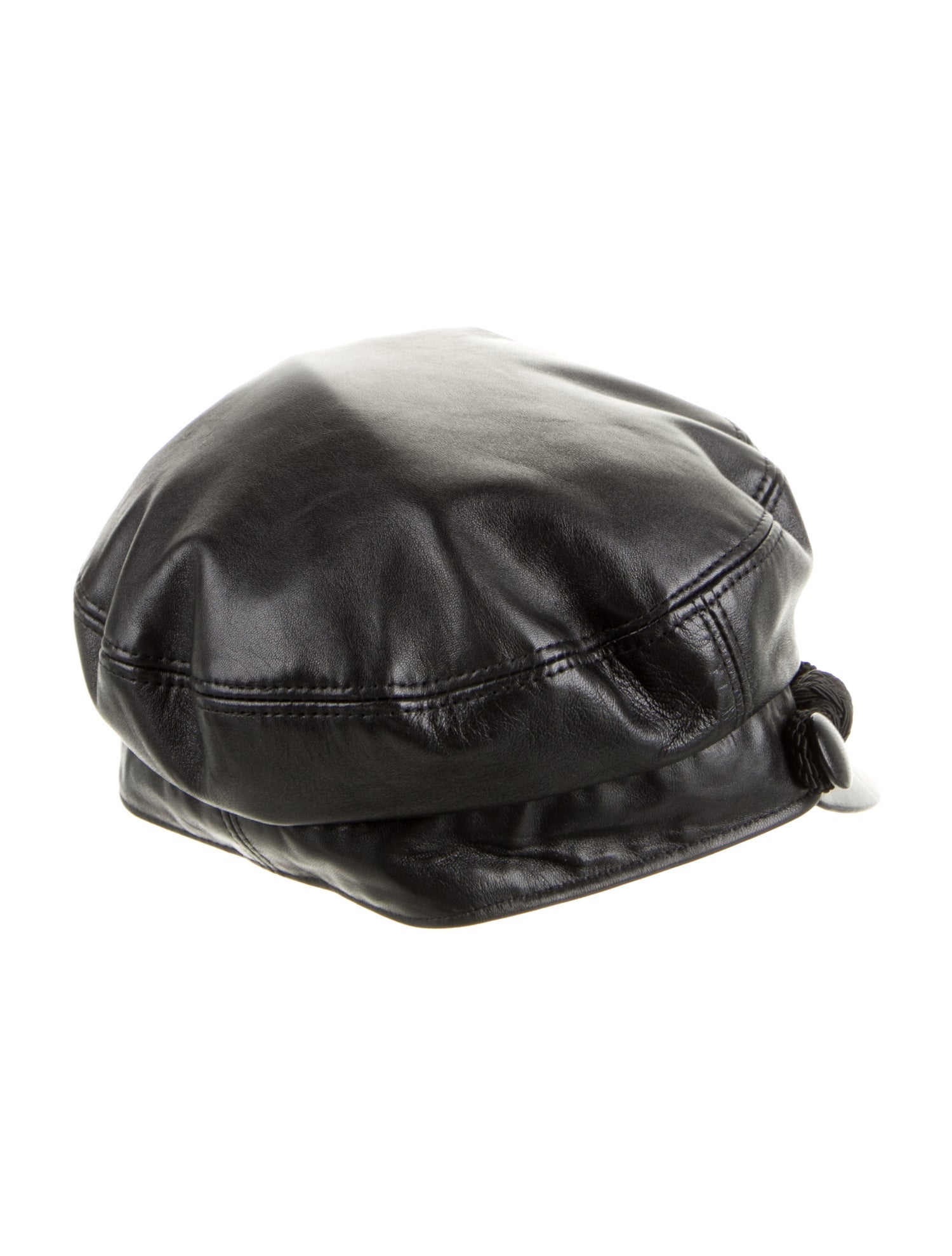 Saint Laurent leather hat
