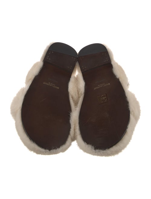 Saint Laurent Mink Slides