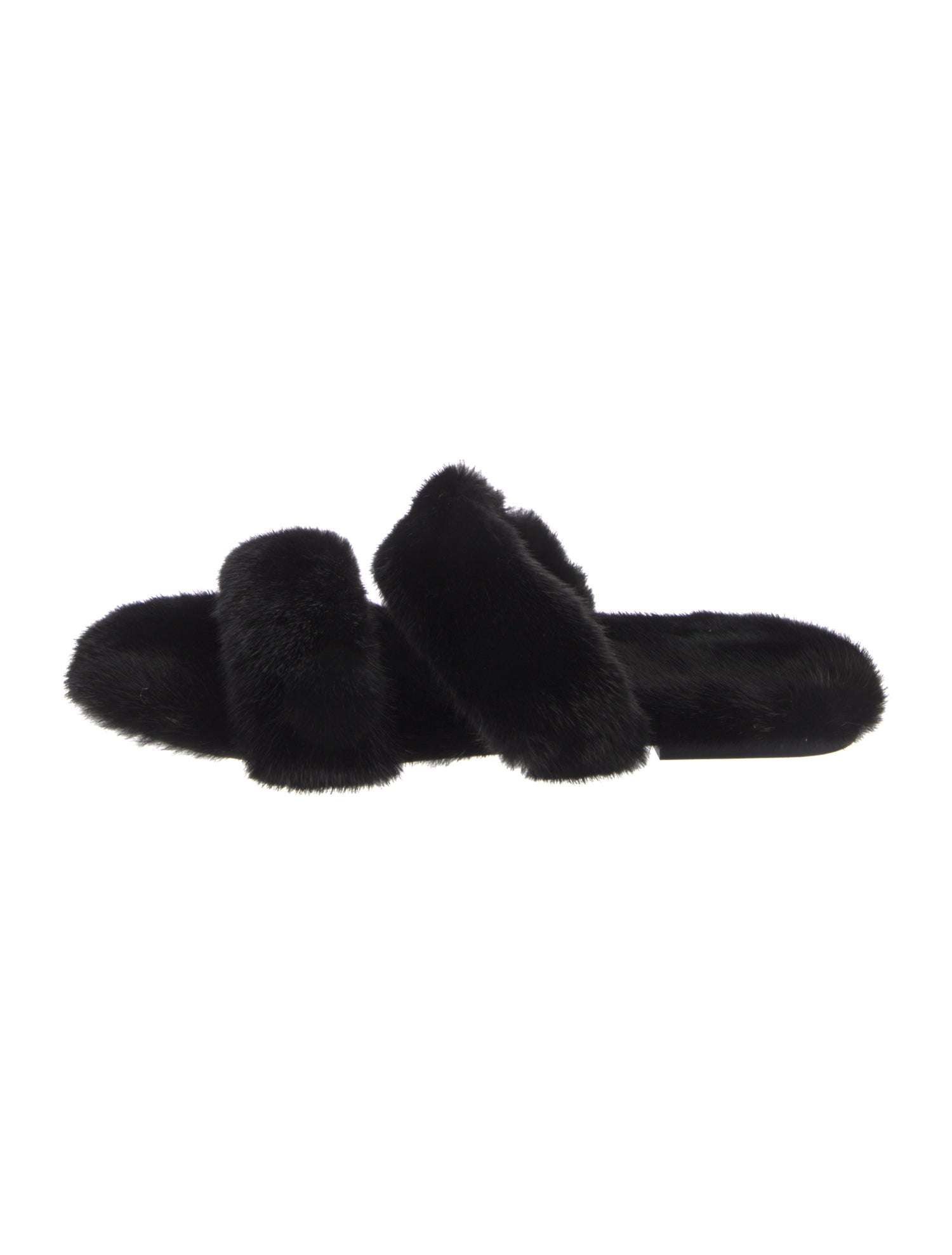 Saint Laurent Mink Slides