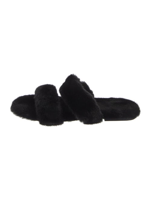 Saint Laurent Mink Slides