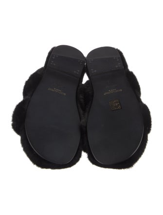 Saint Laurent Mink Slides