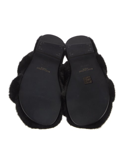 Saint Laurent Mink Slides
