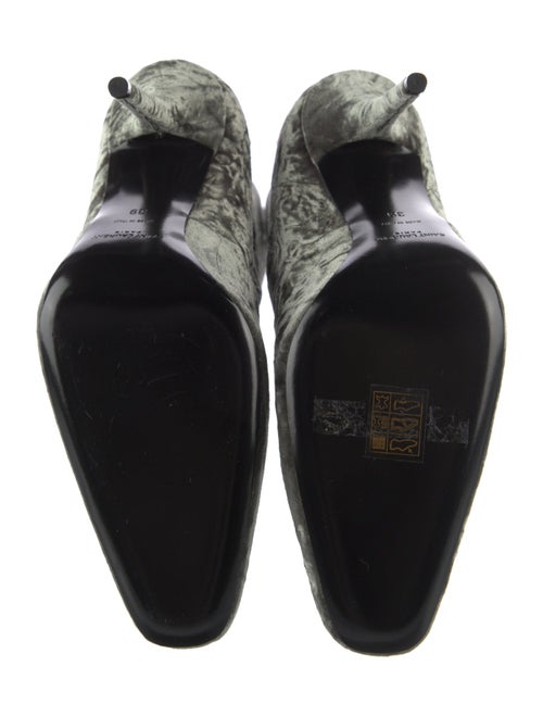 Saint Laurent Velvet Printed Sock Boots