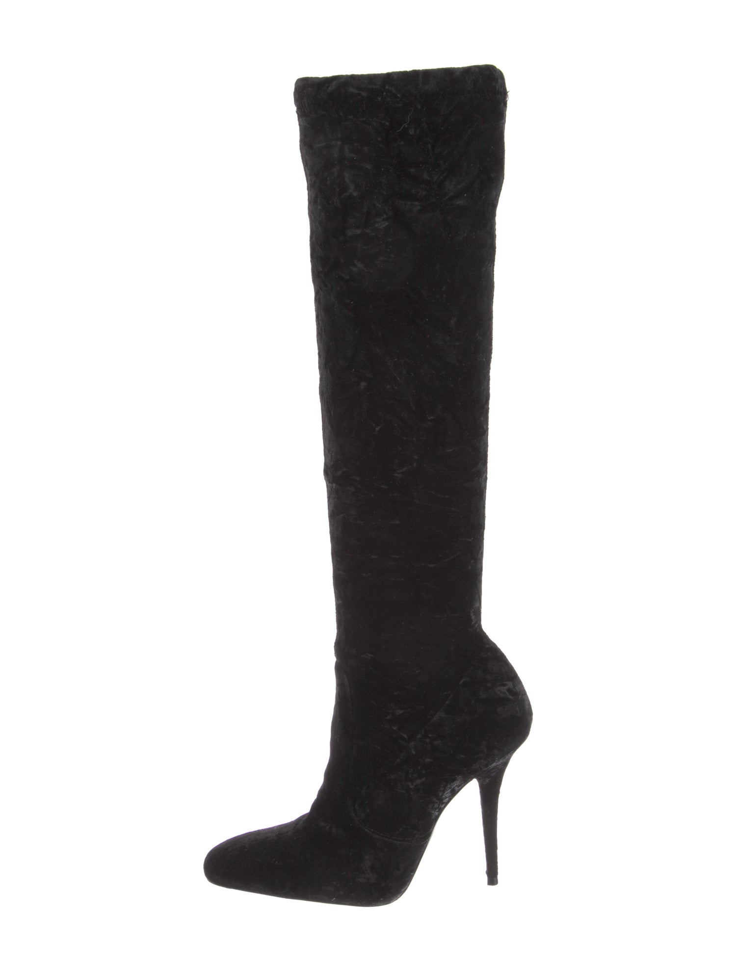 Saint Laurent Velvet Sock Boots