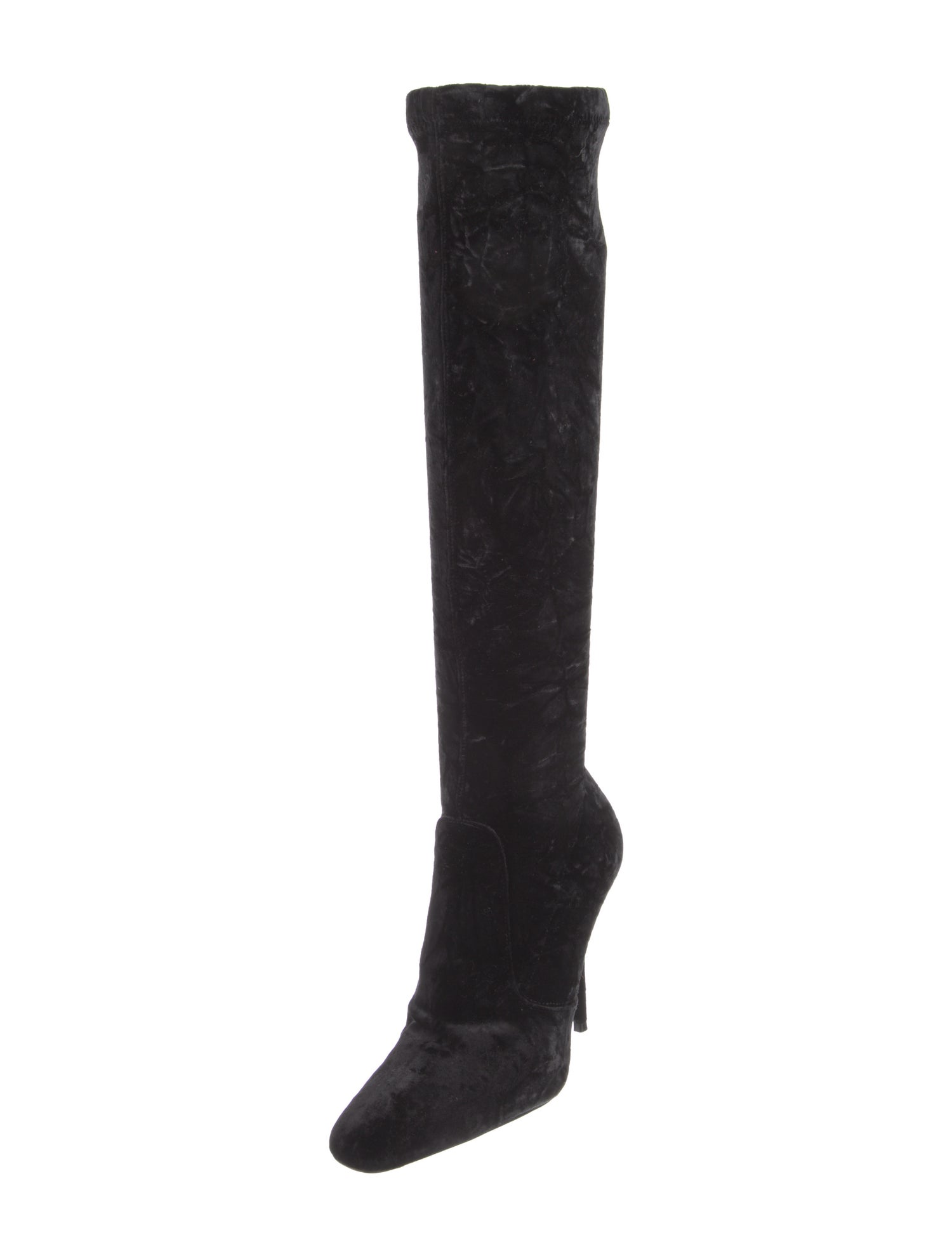 Saint Laurent Velvet Sock Boots