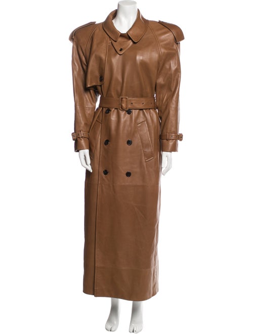 Saint Laurent Leather Trench Coat