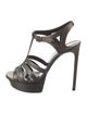 Saint Laurent Leather T-Strap Sandals
