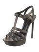 Saint Laurent Leather T-Strap Sandals