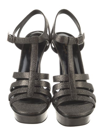 Saint Laurent Leather T-Strap Sandals