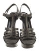 Saint Laurent Leather T-Strap Sandals