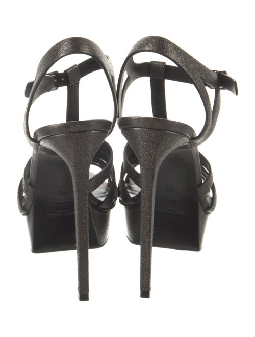 Saint Laurent Leather T-Strap Sandals