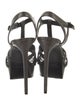 Saint Laurent Leather T-Strap Sandals