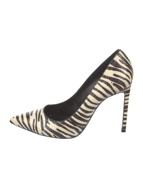 Saint Laurent Leather Animal Print Pumps