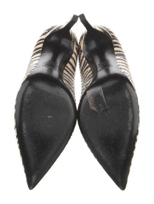 Saint Laurent Leather Animal Print Pumps