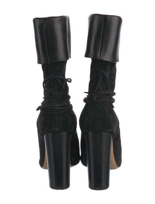 Saint Laurent Suede Tassel Accents Boots