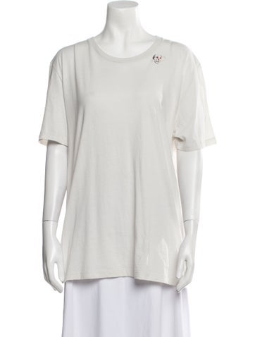 Saint Laurent Tops Crew Neck Short Sleeve T-Shirt L