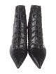 Saint Laurent Leather Animal Print Boots