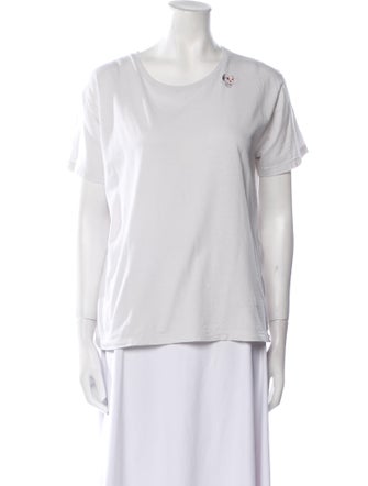 Saint Laurent Scoop Neck Short Sleeve T-Shirt
