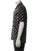 Saint Laurent Polka Dot Print Short Sleeve Shirt